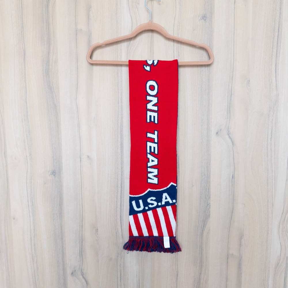 USA U.S. Soccer Ruffneck Fifty States One Team Scarf Red Blue USMNT Fan